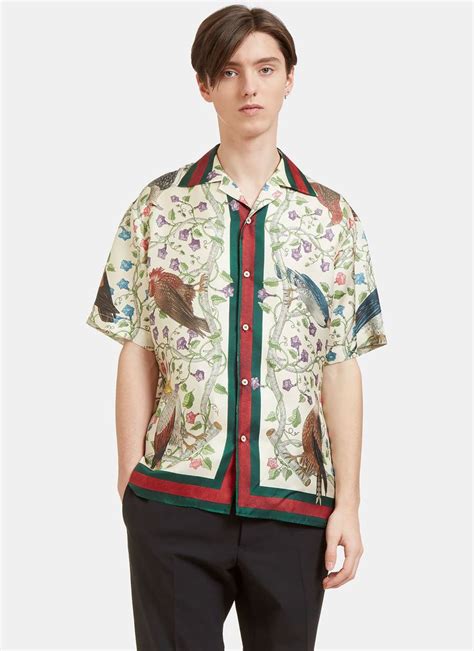 gucci men's short sleeve shirt|button down Gucci shirts.